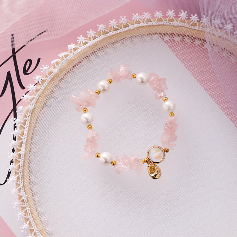 Venta al por mayor Pulsera de cuentas de cristal de perla de concha